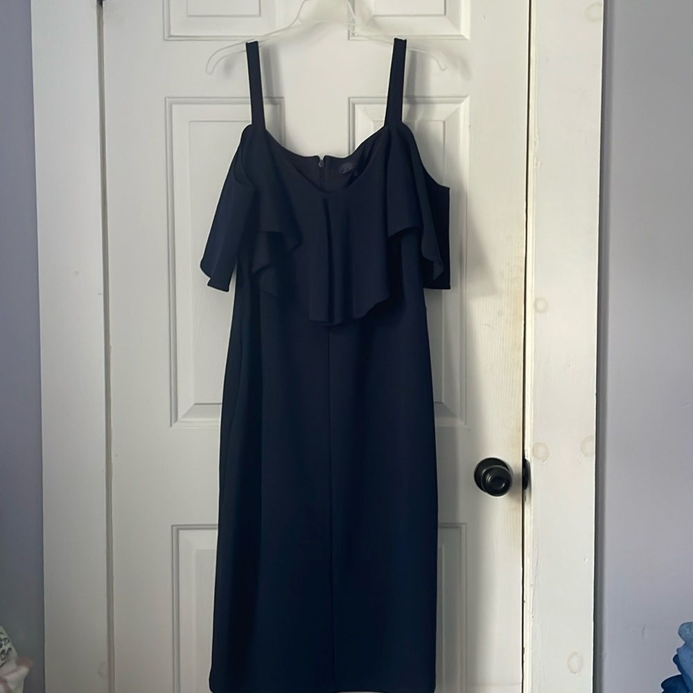Rachel Roy navy off the shoulder dress